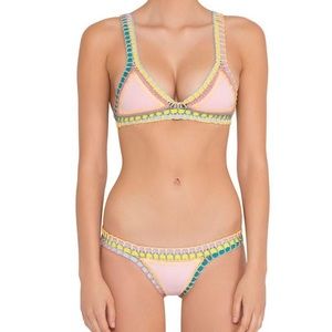 Kiini Bea set Medium Bikini top/bottom BNWT pink